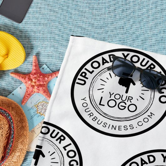 Serviette De Plage Promotion marquée du logo de l'entreprise
