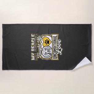 Serviette De Plage Propriétaire de chien d'amour inconditionnel Beagl