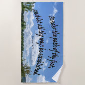 Serviette De Plage Proverbes 4:26 (Devant)