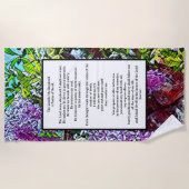 Serviette De Plage Psalm 23 biblical quote (Devant)
