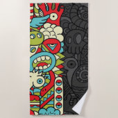 Serviette De Plage Psychedelic Patterns (Devant)