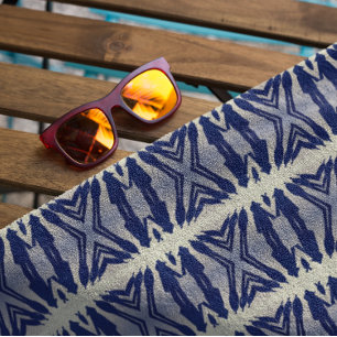 Serviette De Plage Psychédélique gens de l'ombre dans la marine