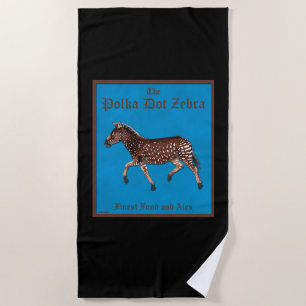 Serviette De Plage Pub anglais Polka Dot Zebra