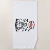 Serviette De Plage Puis-Je Animer Ce Chien Halloween ? (Devant)