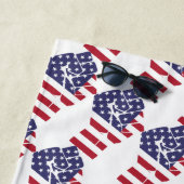Serviette De Plage puissance américaine (En situation)
