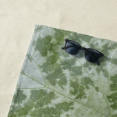 Serviette De Plage Pumpkin Leaf Macro (En situation)