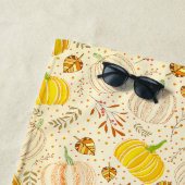 Serviette De Plage Pumpkins Autumn Fall Harvest Pattern (En situation)