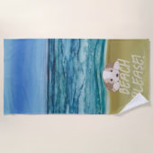 Serviette de plage Puppy Love (Devant)