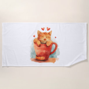 Serviette De Plage Purfection de café
