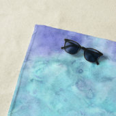 Serviette De Plage Purple Aqua Unicorn Dream (En situation)