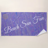 Serviette De Plage Purple moderne (Devant)