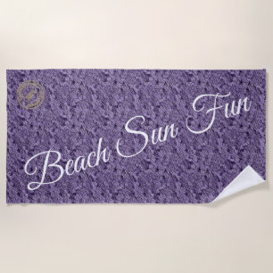 Serviette De Plage Purple moderne