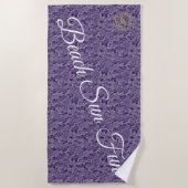 Serviette De Plage Purple moderne (Devant)