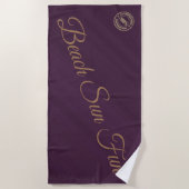 Serviette De Plage Purple moderne (Devant)