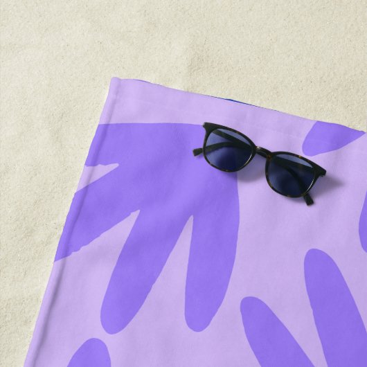 Serviette De Plage PURPLE PALMS Beach Tower (En situation)