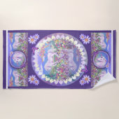 Serviette de plage Purple Paradise (Devant)