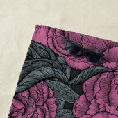 Serviette De Plage Purple peony flowers (En situation)