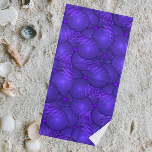 Serviette De Plage Purple - planètes et phares cool