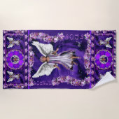 Serviette de plage Purple Soul (Devant)