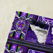 Serviette de plage Purple Soul (En situation)