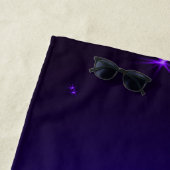 Serviette De Plage Purple Stars (En situation)