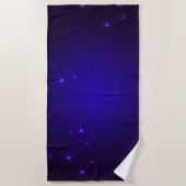 Serviette De Plage Purple Stars (Devant)