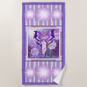 Serviette De Plage Purple Sun Fairy