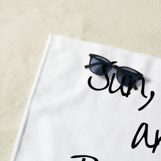 Serviette De Plage Purrfect Waves Pawesome (En situation)