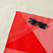 Serviette De Plage Pyramides rouges (En situation)