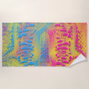 Serviette De Plage PYTHON - moderne fractale décorative -
