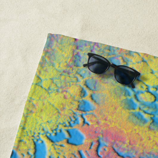 Serviette De Plage PYTHON - moderne fractale décorative - (En situation)