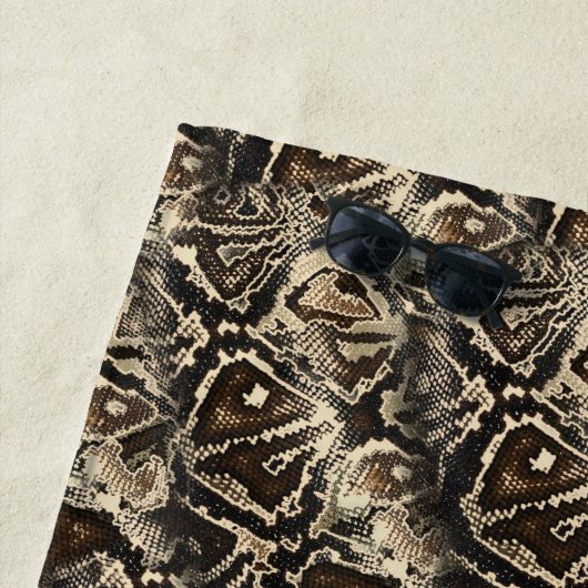 Serviette De Plage Python Skin (En situation)