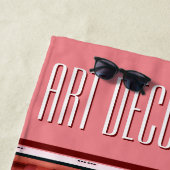 Serviette De Plage Quartier Art déco de South Beach Miami (En situation)