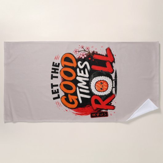 Serviette De Plage Que les bons temps roulent (Devant)
