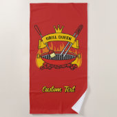 Serviette De Plage Queen Grill (Devant)