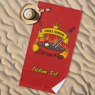 Serviette De Plage Queen Grill