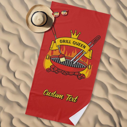 Serviette De Plage Queen Grill