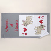 Serviette De Plage Queen of Hearts (Devant)