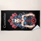 Serviette De Plage Queen of Spades Thunder_Cove (Devant)