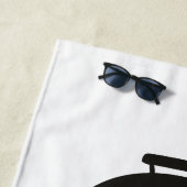 Serviette De Plage Queen Of The Grill, Couronne Rose (En situation)