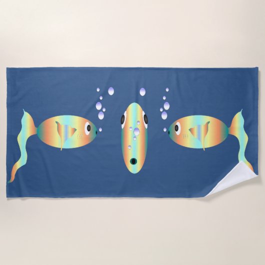 Serviette De Plage Quelque chose de Fishy Beach Towel (Devant)