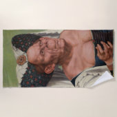 Serviette De Plage Quentin Matsys - Une Vieille Femme Grotesque (Devant)