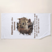 Serviette De Plage Quote de motivation anti-tabagisme Quit amusant Éc (Devant)