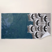 Serviette de plage Raccoons (Devant)