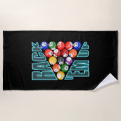 Serviette De Plage Rack'em Up Billiards (Devant)