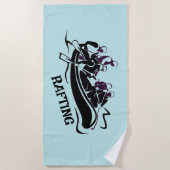 Serviette De Plage Rafting de la rivière White Water (Devant)