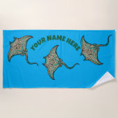 Serviette De Plage Raie Manta (Devant)