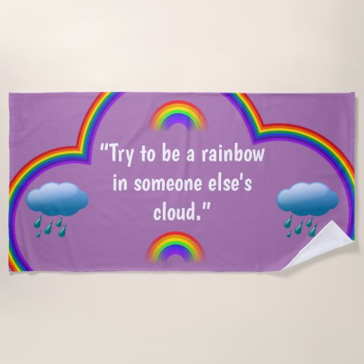 Serviette de plage "Rainbow" (Devant)