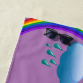 Serviette de plage "Rainbow" (En situation)