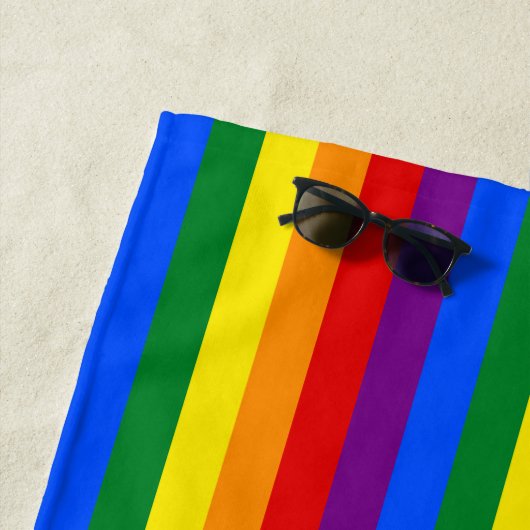 Serviette de plage Rainbow (En situation)